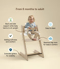 Load image into Gallery viewer, Stokke Tripp Trapp High Chair Natural with Cushion, Tray and Newborn Set
