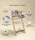 Load image into Gallery viewer, Stokke Tripp Trapp High Chair Natural with Cushion, Tray and Newborn Set
