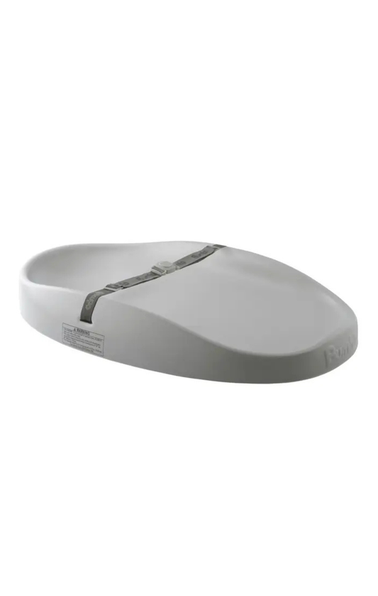 Bumbo Contoured Diaper Changing Pad, Soft Foam, Easy Clean - Cool Grey