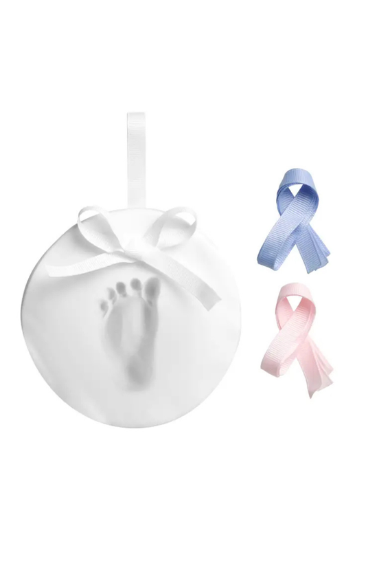 Babyprints Keepsake Hanging Ornament, White