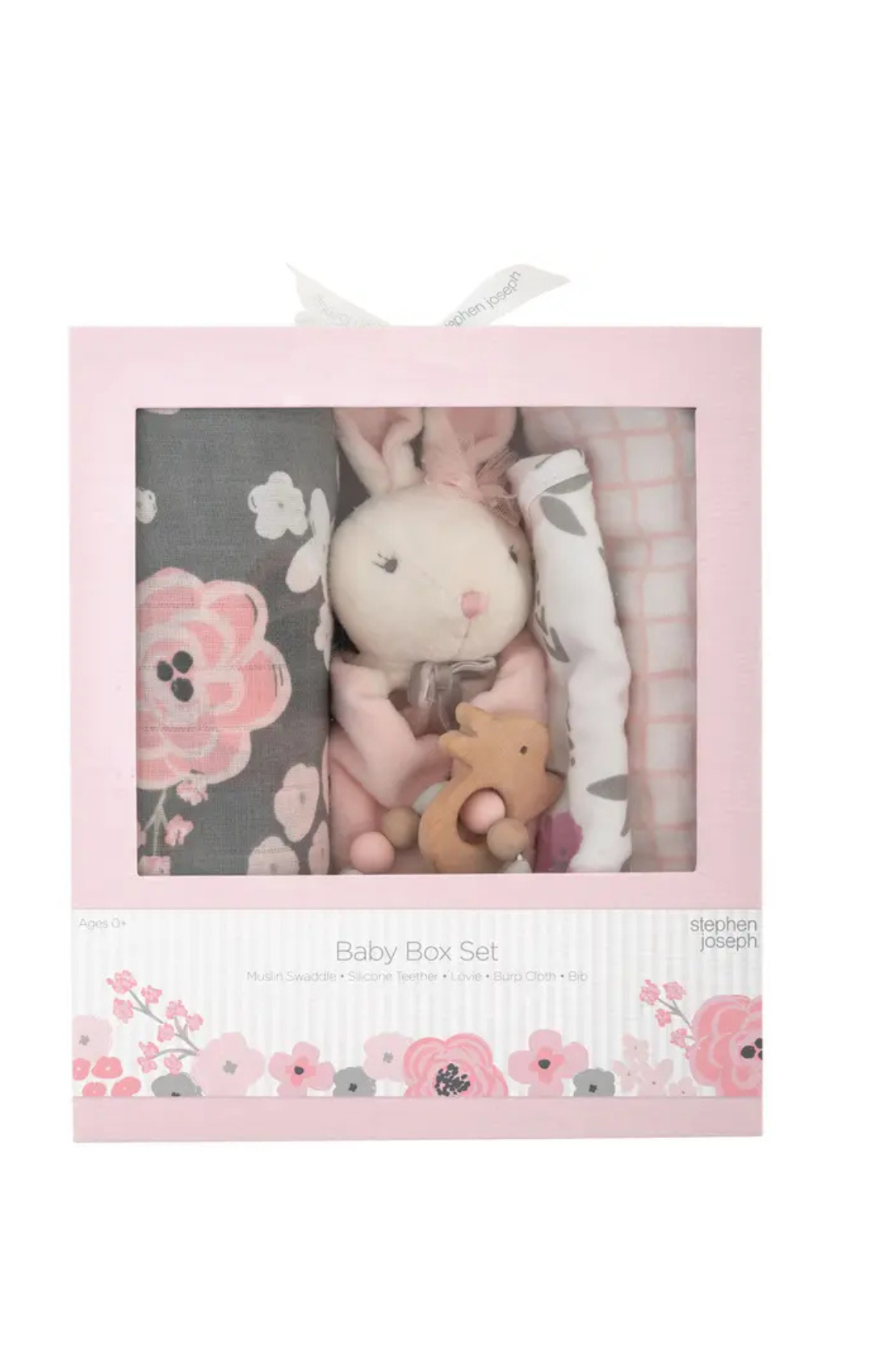 Baby Box Set- Charcoal Flower