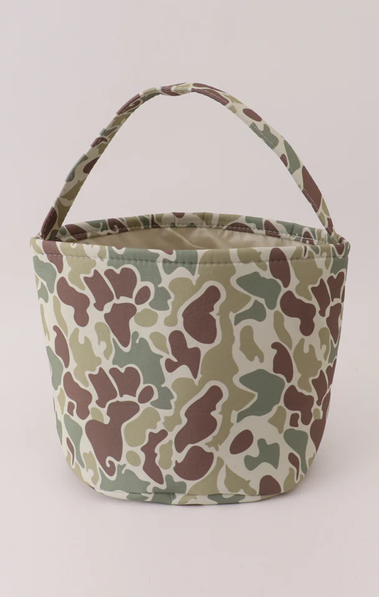 Green Camouflage Basket