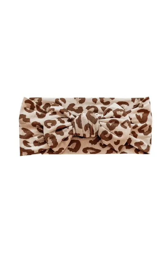 Leopard Bow Headband