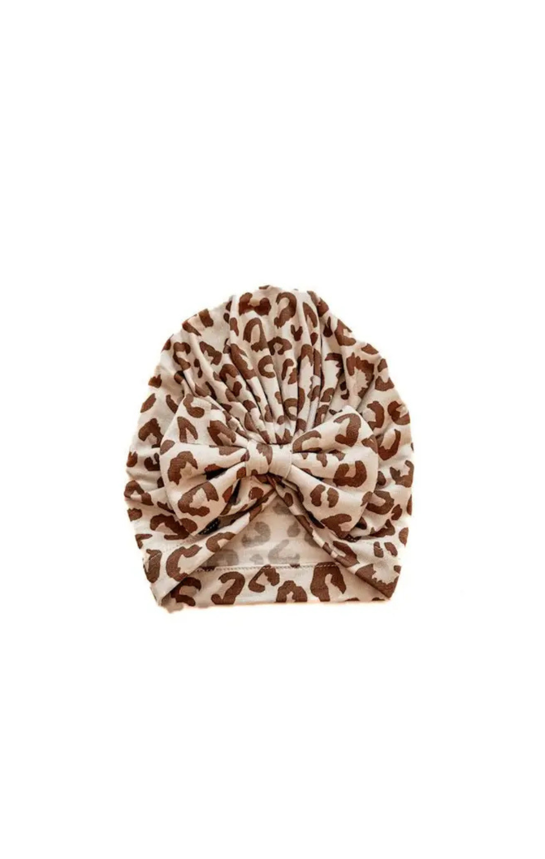 Bow Turban Hat - Leopard