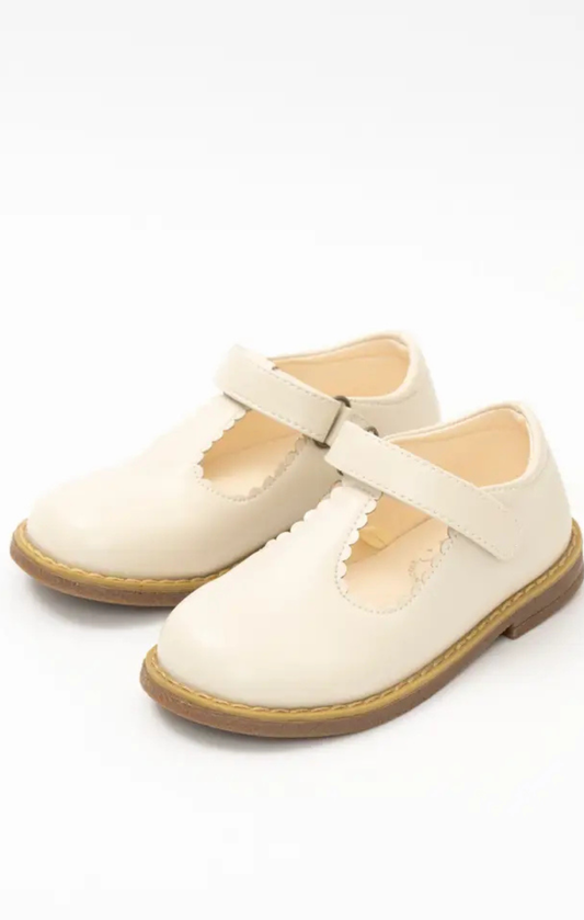 T-Strap Mary Jane Hard Sole Shoes - Cloud