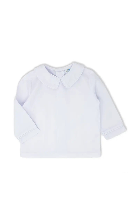 Boys Long Sleeve Peter Pan Collar Shirt