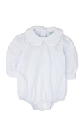 Load image into Gallery viewer, Girls Long Sleeve Peter Pan Collar Bodysuit
