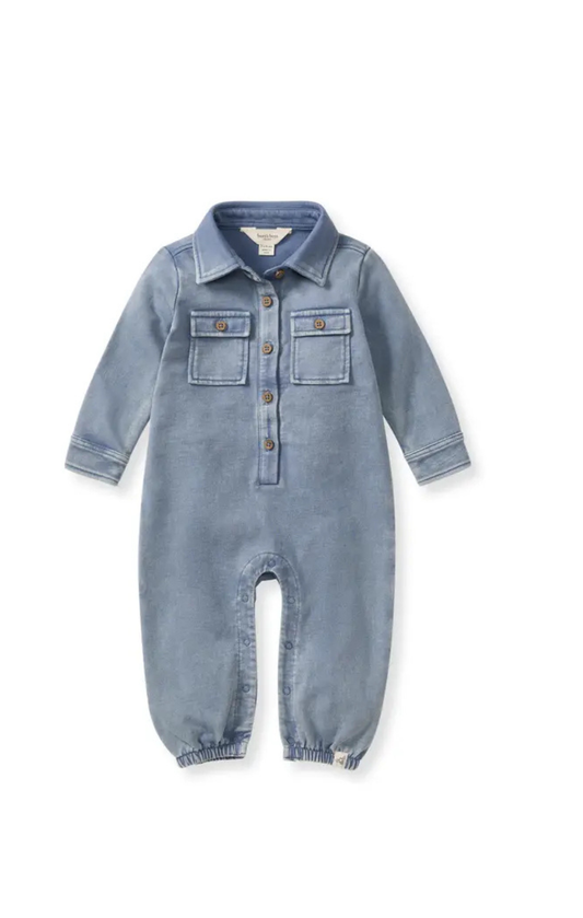 Acid Wash Infant Jumpsuit - Flint