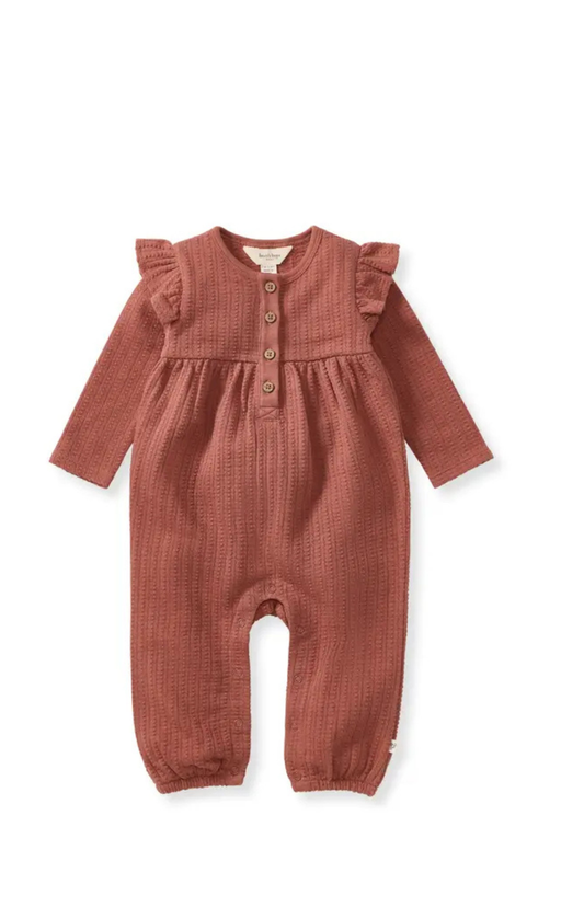 Dotted Rib Infant Jumpsuit