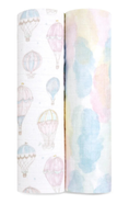 Load image into Gallery viewer, Aden+Anais Above the Clouds Organic Swaddles 2-Pack
