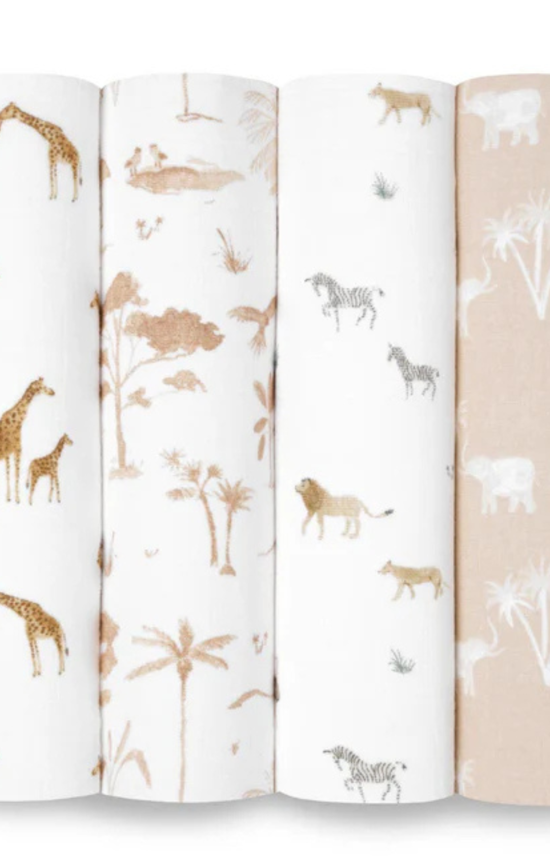Aden+Anais Safari Dreams Organic Swaddles 4-Pack