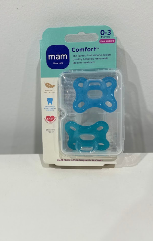 Mam Comfort Paci  0-3 Month 2-Pack