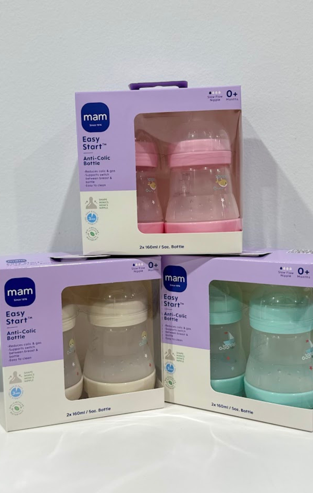 Mam Anti Colic Bottle 5oz 2-Pack