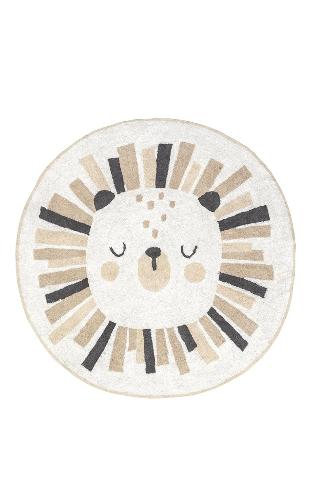 Tisha Lion Area Rug - Round 4'