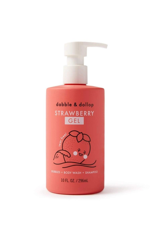 All-Natural Strawberry Shampoo, Body Wash & Bubbles