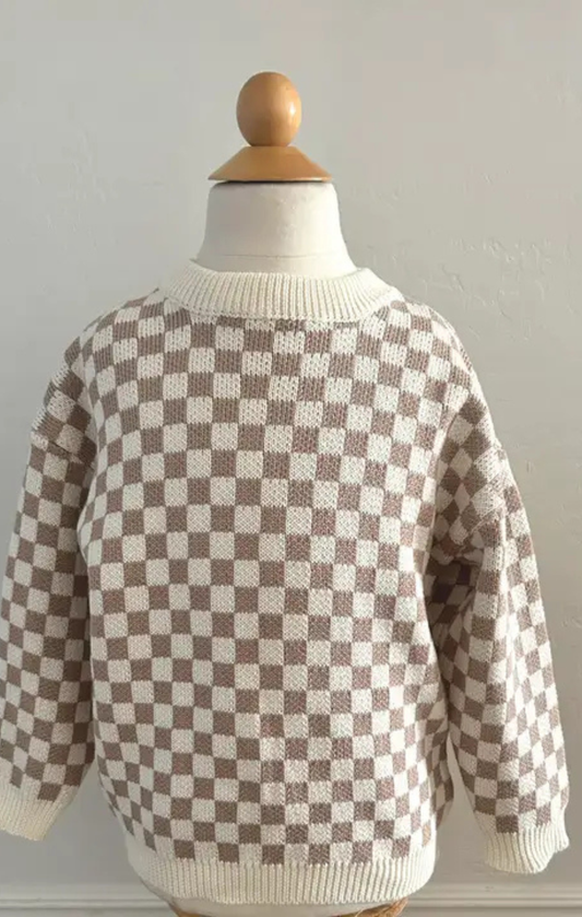 Checker Knit Sweater