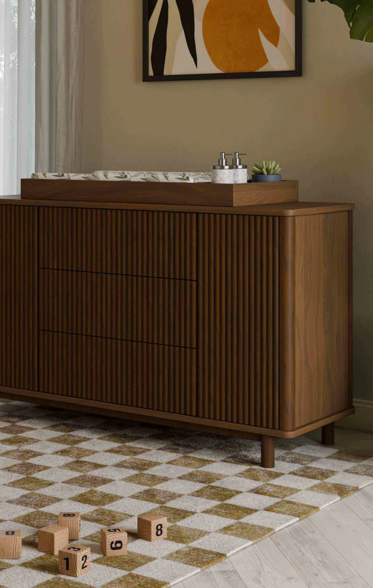 Babyletto Natural Walnut Pogo Tambour Dresser