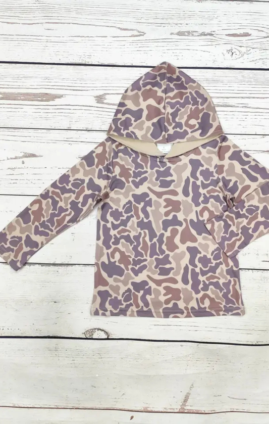 Boys Camouflage Hoodie