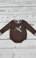 Load image into Gallery viewer, Camo Duck Applique Baby Boy Bubble
