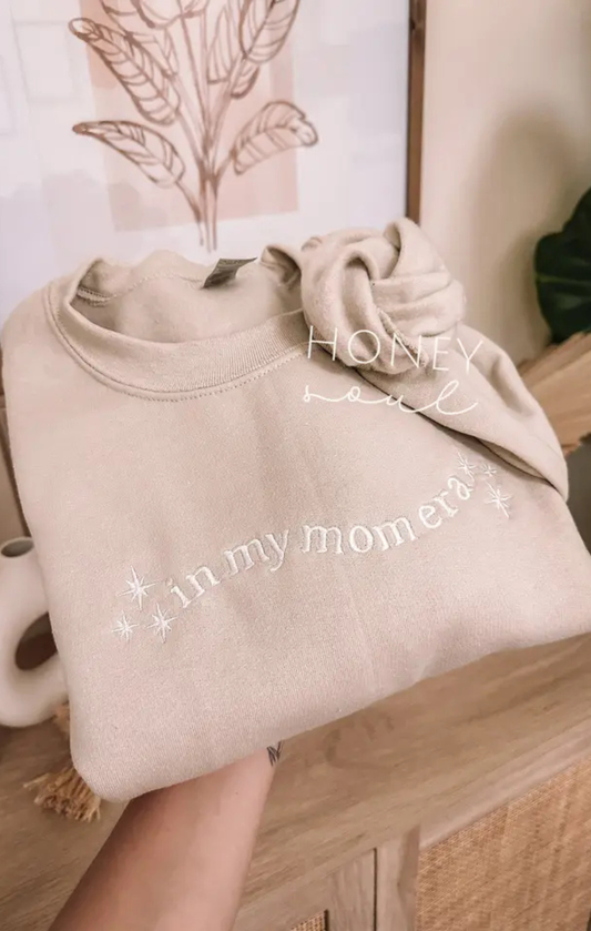 In My Mom Era Embroidered Crewneck