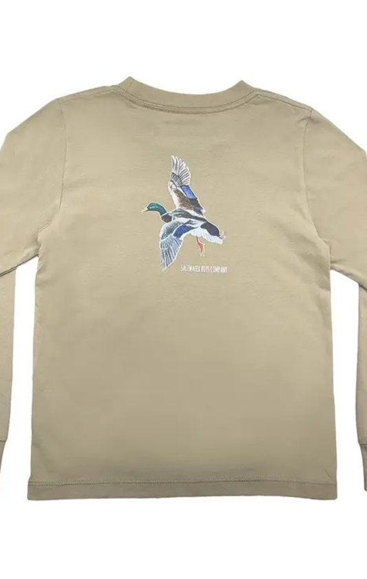 Mallard Boys Taupe Graphic Tee