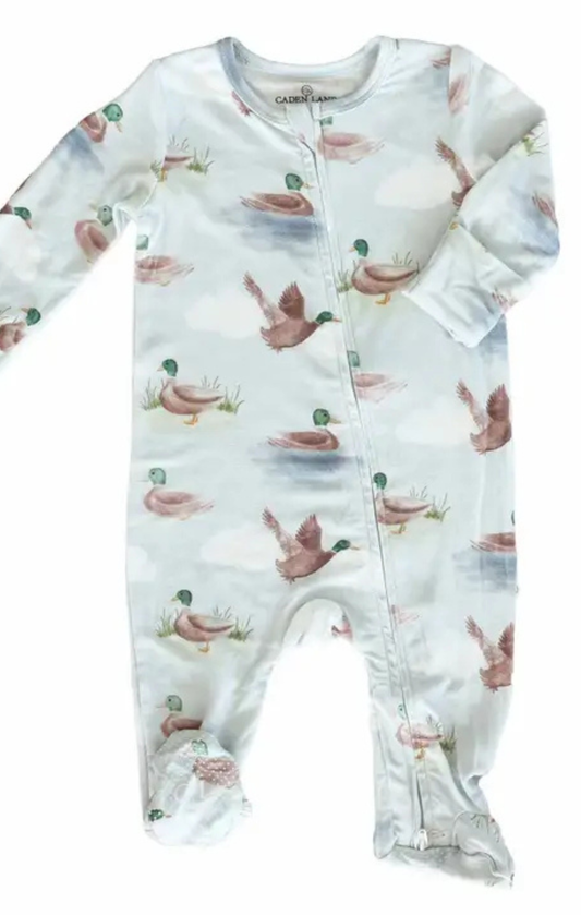 Little Duckling Zipper Footie
