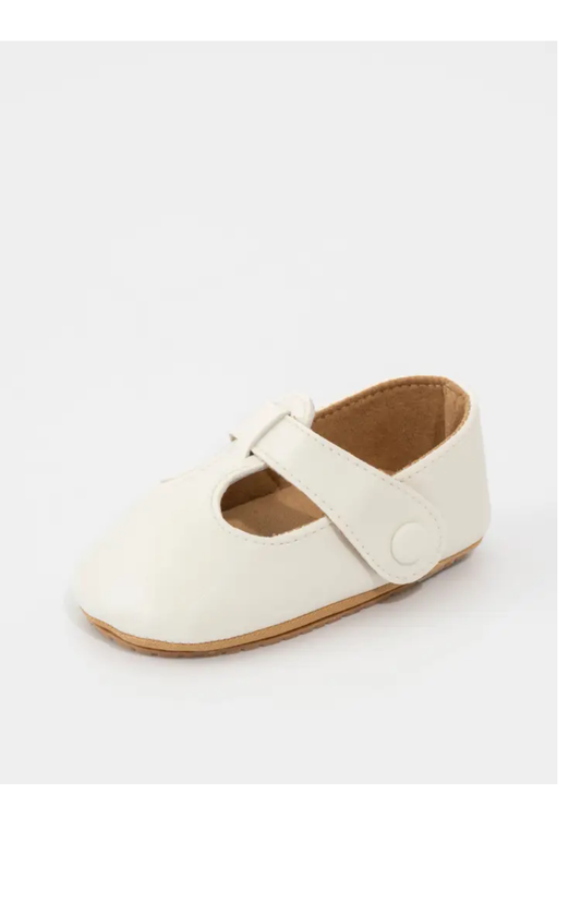 White T-Strap Mary Jane Shoe