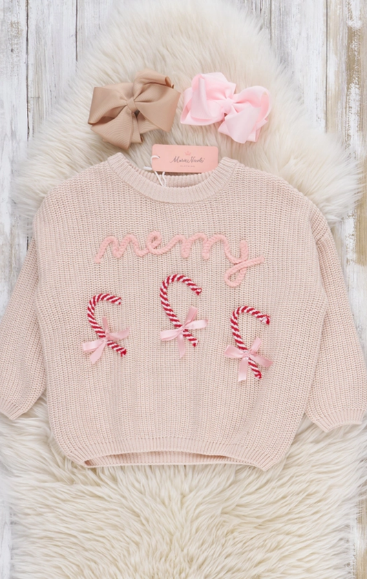 Merry Candy Canes Sweater