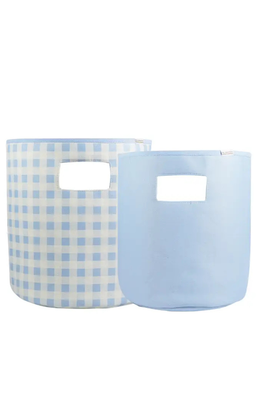 The Beaufort Bonnet Co. Blue Gingham Storage 2 Pack