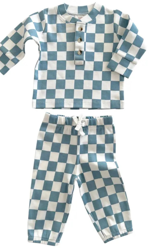 Blueberry Muffin Checkerboard Button Set