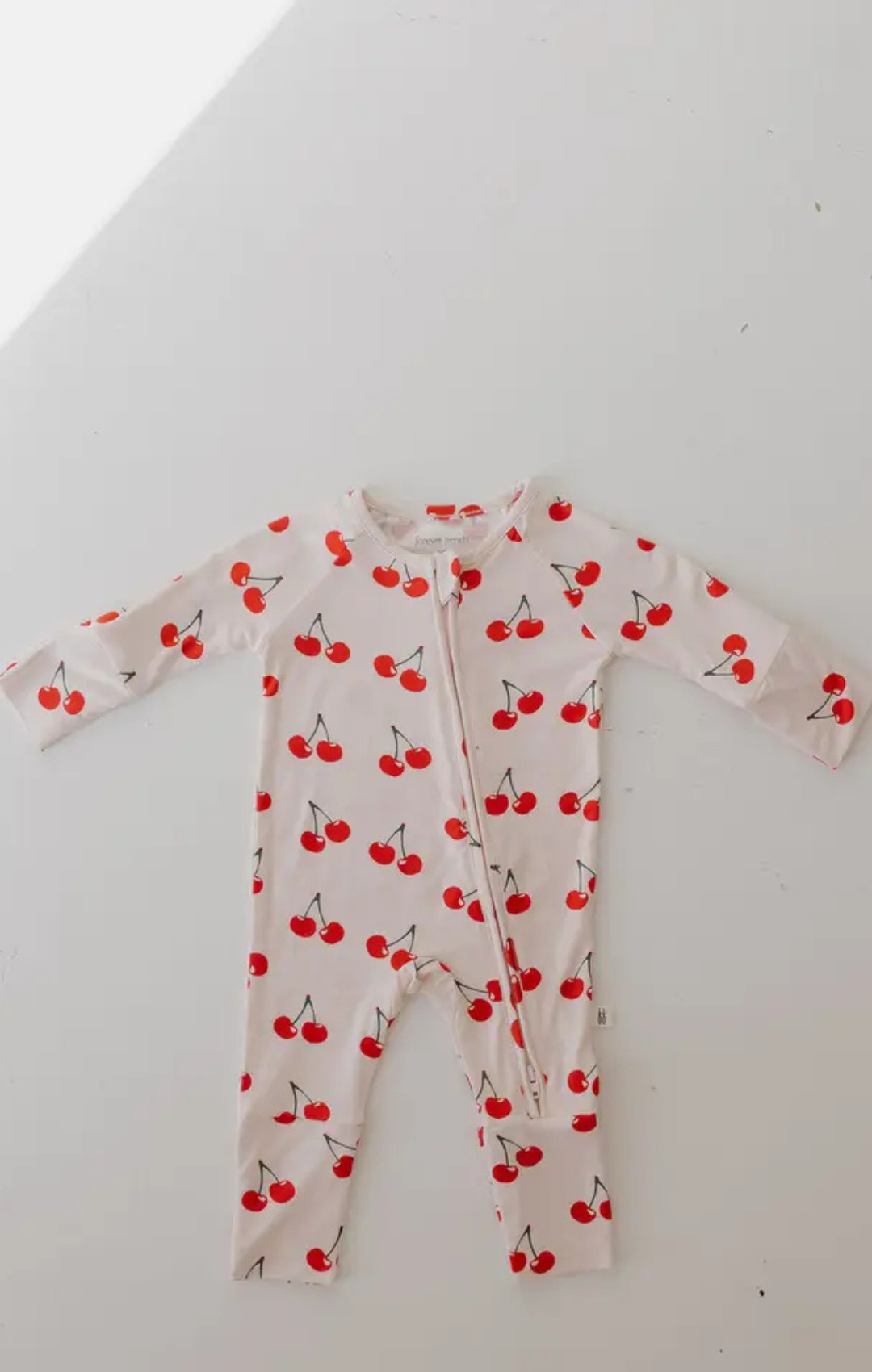 Cherry Orchard Bamboo Zip Pajamas