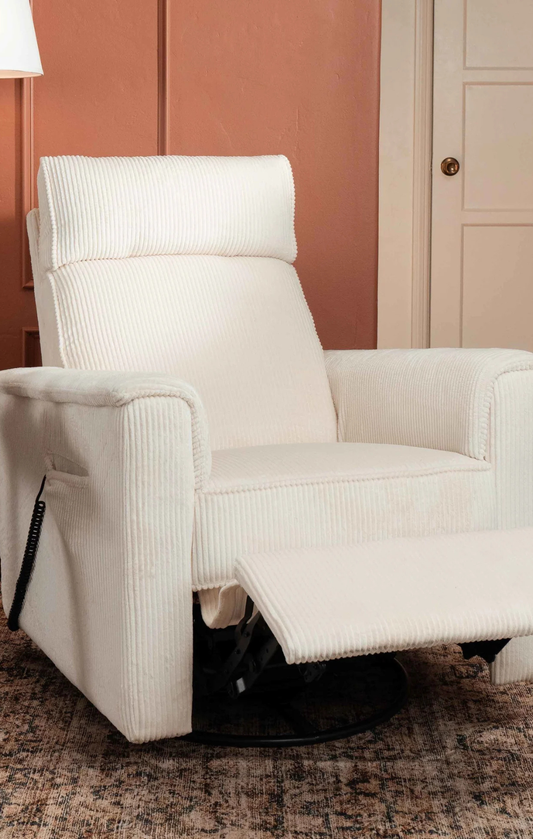 Namesake Willa Deluxe Power Glider Recliner With Heat & Massage