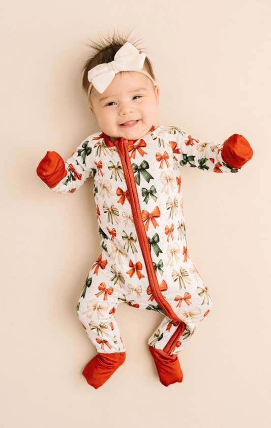 Holiday Bows Bamboo Sleeper