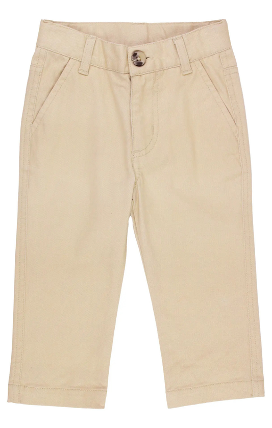 Boys Khaki Stretch Chino Pants