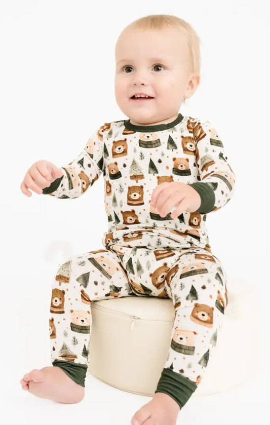 Winter Bears Bamboo Set