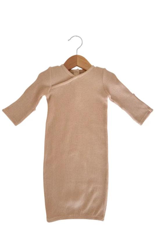 Tan Organic Waffle Gown