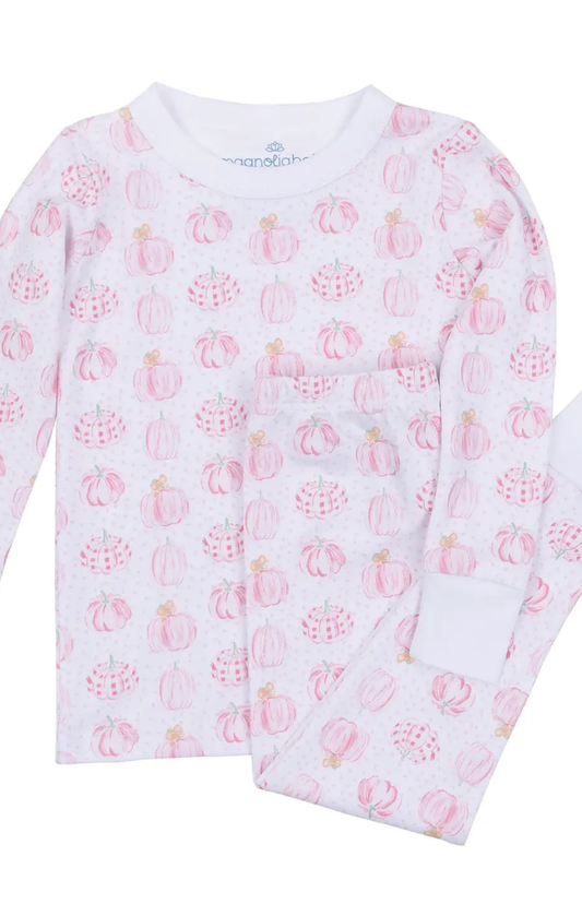 Girls Pumpkins Long Pajamas