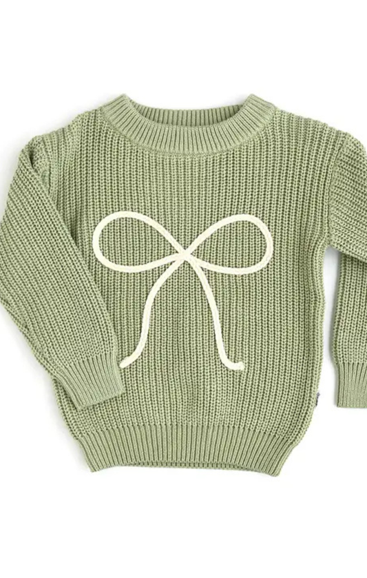Green Bow Sweater