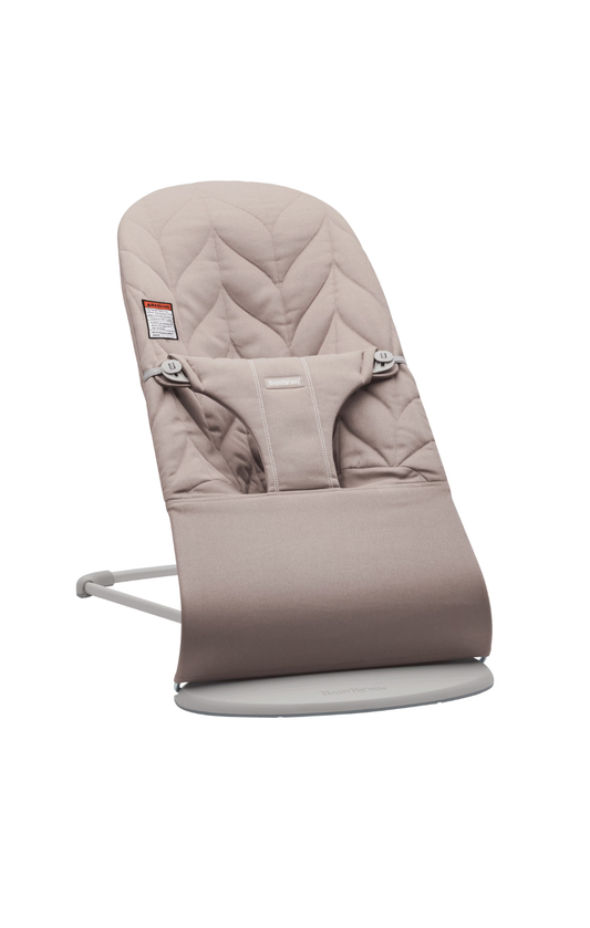 BabyBjorn Bouncer Bliss - Sand gray - Woven, Petal quilt