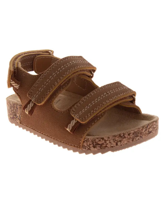 Boys Suede Footbed Toddler Sandals