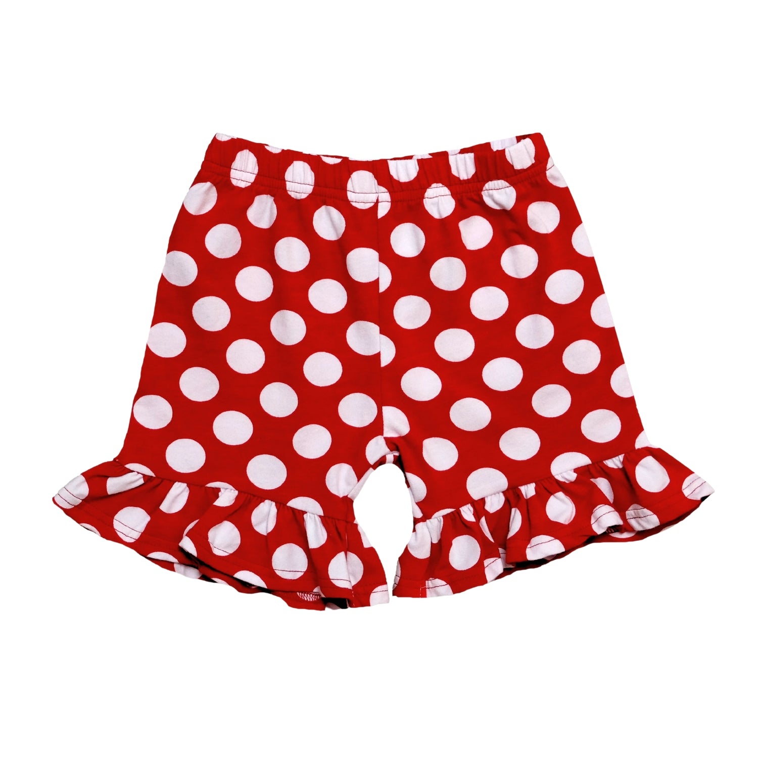 Girl's Polka Dot Ruffle Shorts