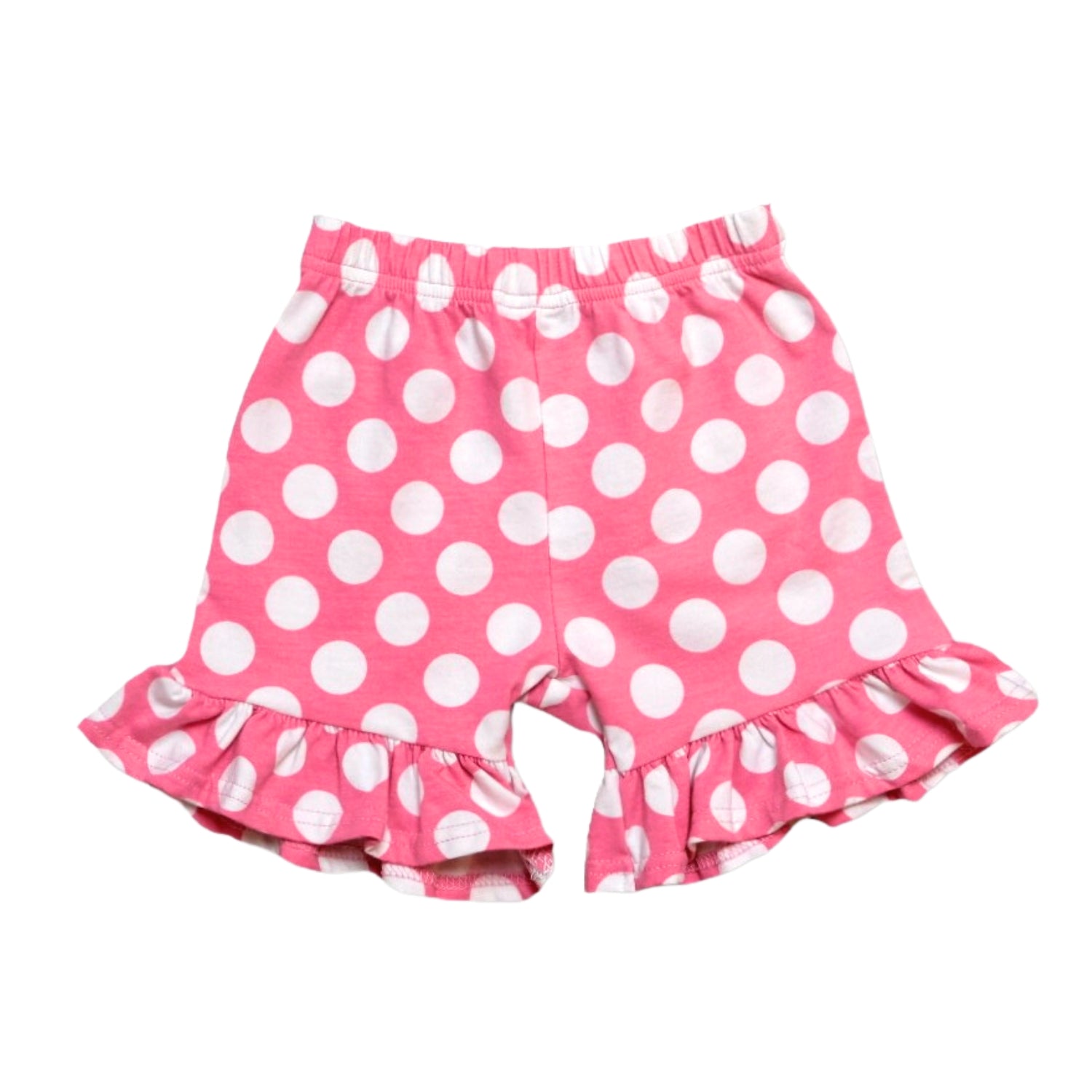 Girl's Polka Dot Ruffle Shorts