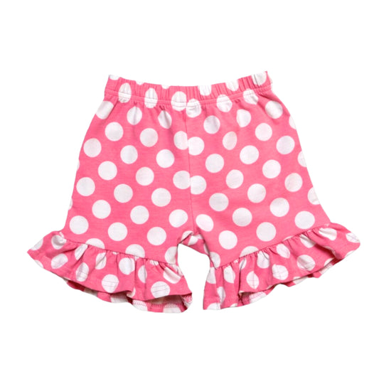 Girl's Polka Dot Ruffle Shorts