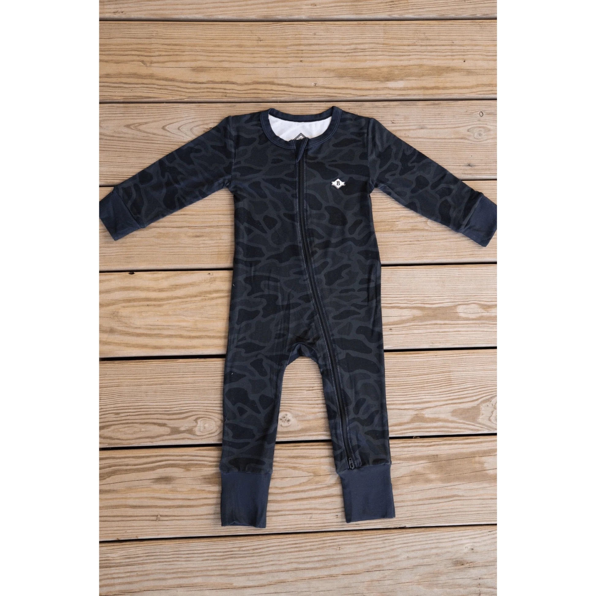 Baby Zip Up- Black Camo
