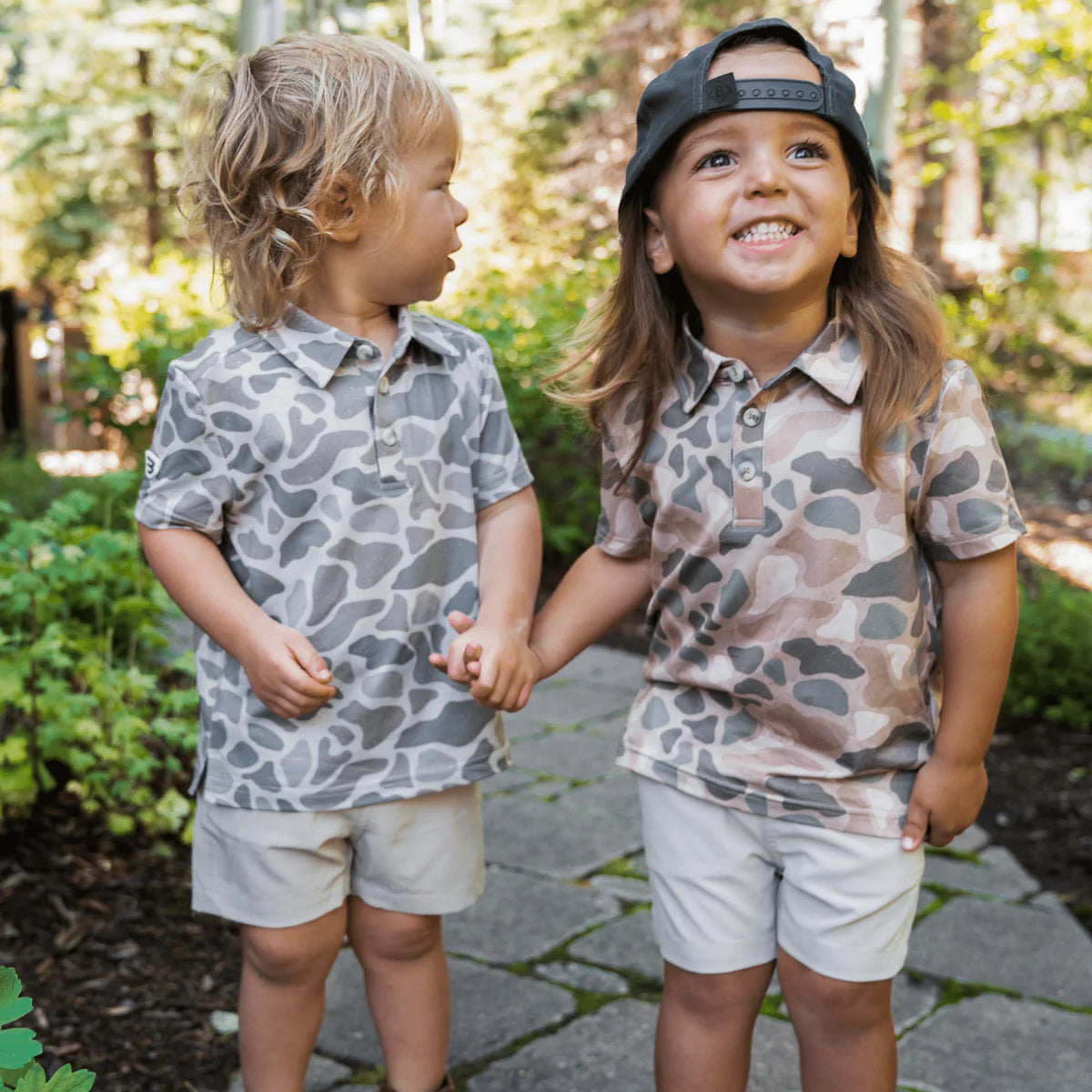 Burlebo Youth Polo- Classic Deer Camo