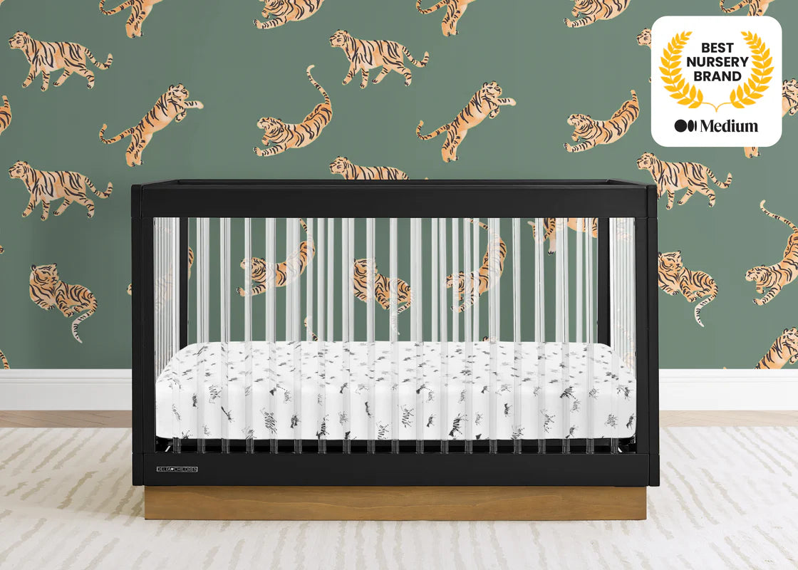is delta children a good brand Delta Children James Acrylic 4-in-1 Convertible Crib