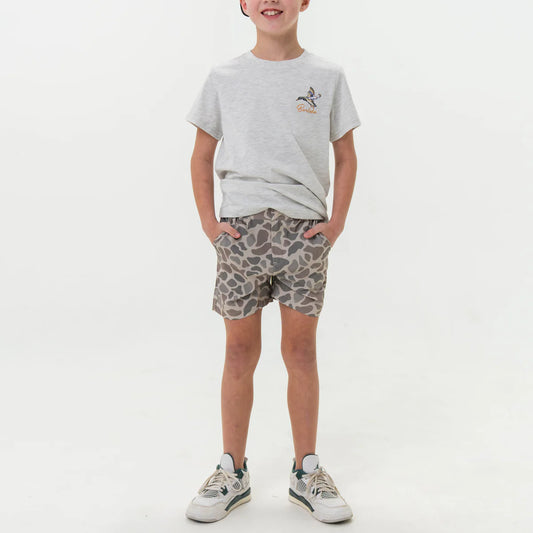 Burlebo Classic Deer Camo Grey Pocket Everyday Shorts