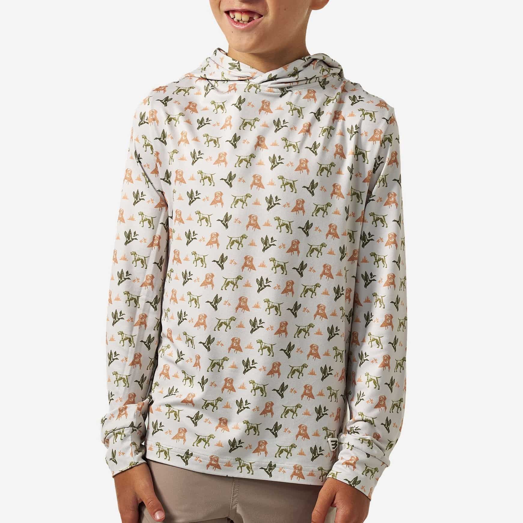 Youth Performance Hoodie- Mallard Duck Dog