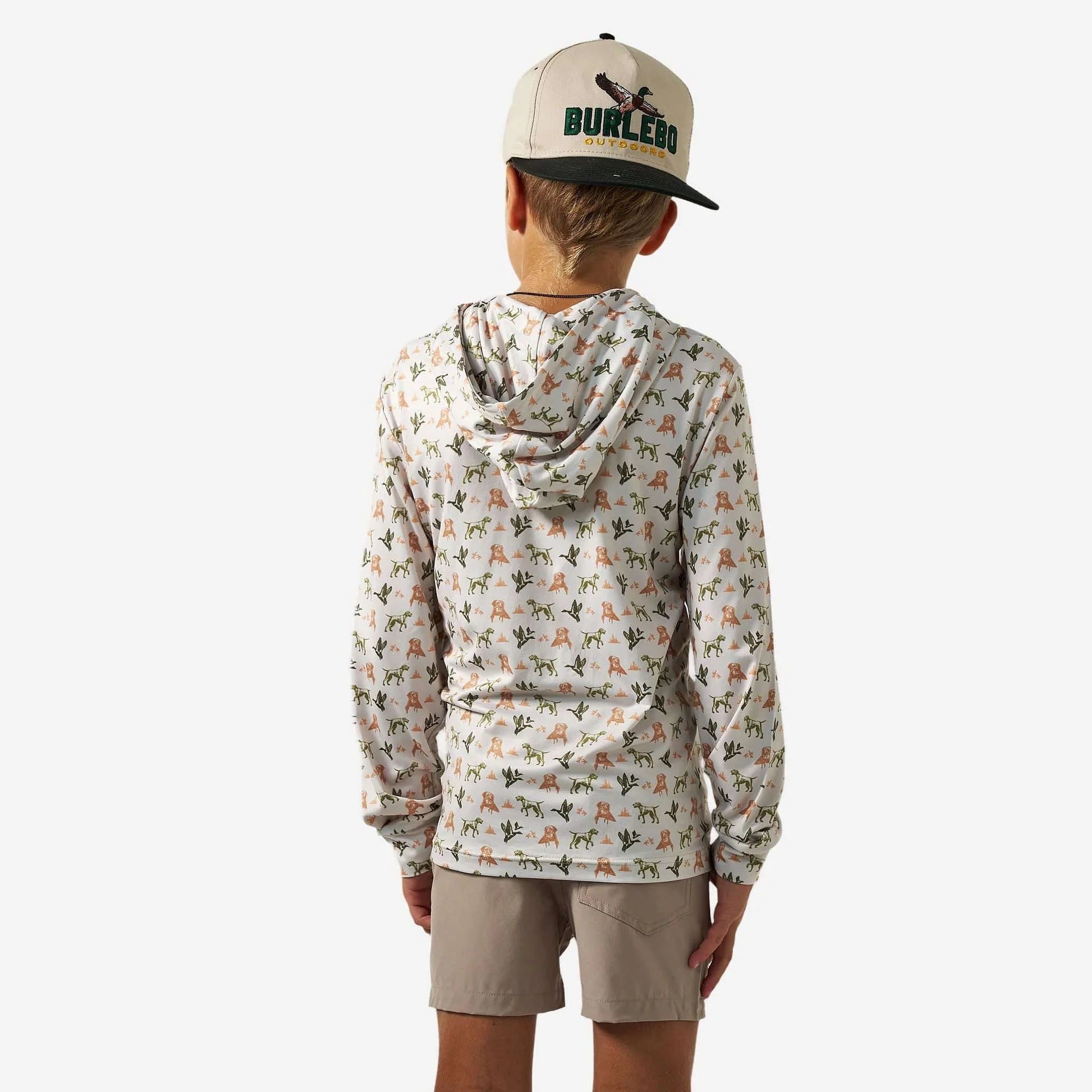 Youth Performance Hoodie- Mallard Duck Dog