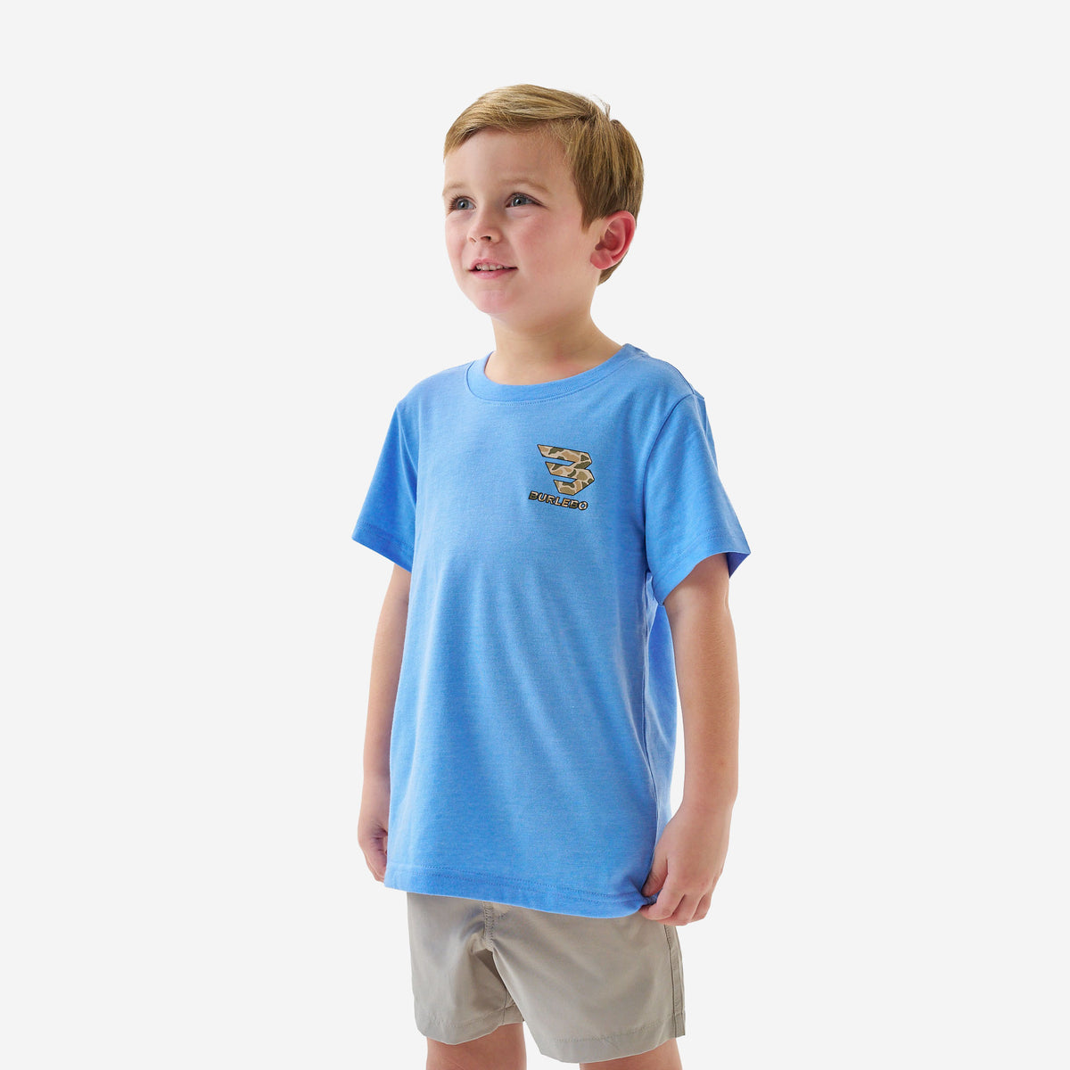 Burlebo Youth SS Tee- Mallard Camo Dog
